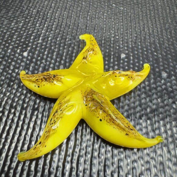 Venetian Art Glass Hand Blown Starfish Hand Made Italian Glass Delicate Figure - Picture 11 of 12